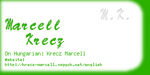 marcell krecz business card